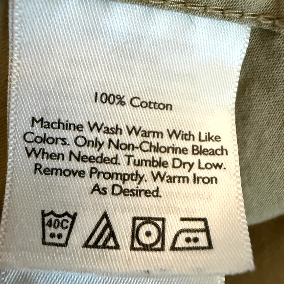 Eddie Bauer Men's Button Down Beige Long Sleeve Shirt Size Large Casual Staple - Picture 4 of 11